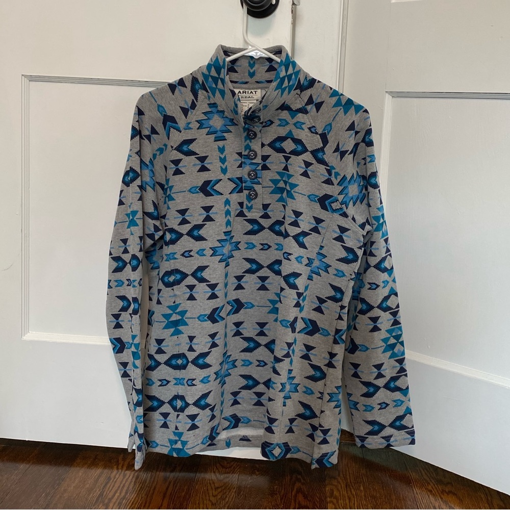 Ariat REAL Comfort Aztec Sweatshirt Pullover Medium Women’s
